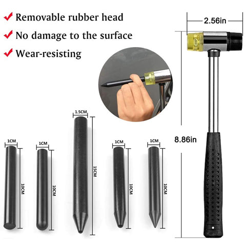 Auto Body Dent Repair Complete Set tool dimensions