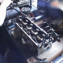 Cylinder Head Service Tool Kit being used
