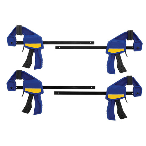 One-Handed Mini Bar Clamps (Set of 4)