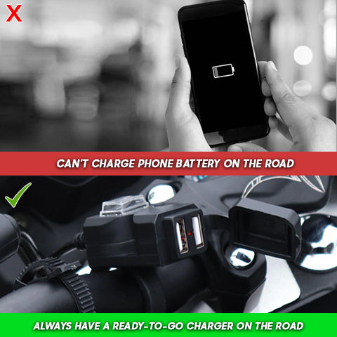 SAE to USB Charger before and after 