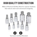 Triple Square Spline Bit Socket Set-5