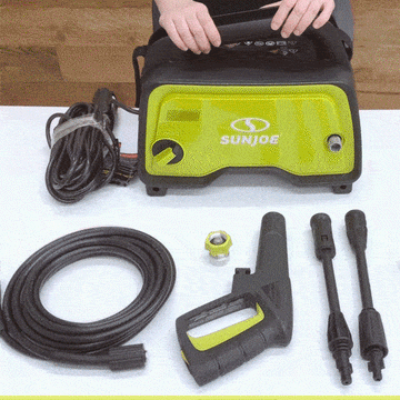 1400W Electric Hand-Carry Pressure Washer Complete Set - 0