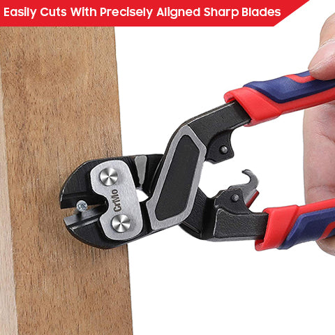 Easily cut using the 8-inch Mini Bolt Cutter