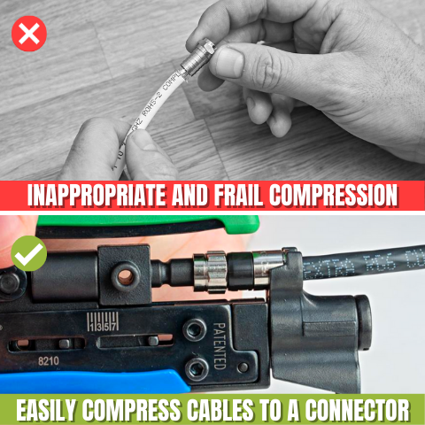 Compression Tool For F, BNC and RCA Connectors