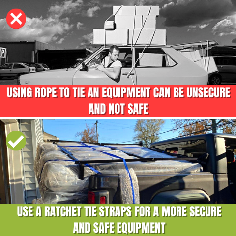 Ratchet Tie Down Straps Set