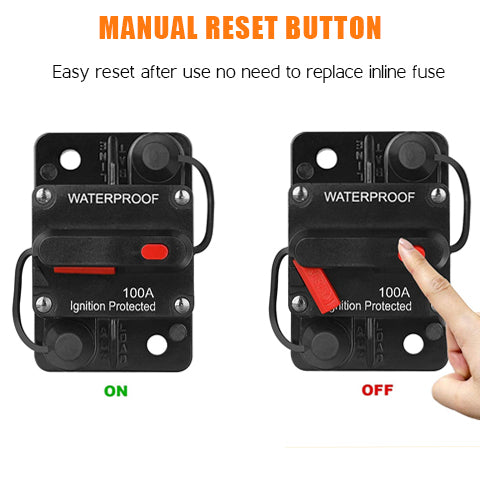 Manual Reset Waterproof Circuit Breaker