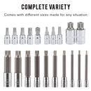 Triple Square Spline Bit Socket Set-6