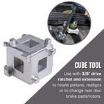 Disc Brake Piston Cube Tool