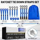 Ratchet Tie Down Straps Set-4