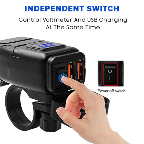 SAE to USB Charger has an independent switch