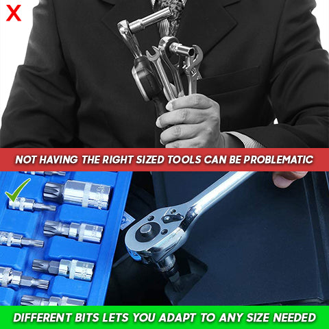 Triple Square Spline Bit Socket Set