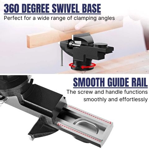 Universal Workbench Drill Vise Clamp