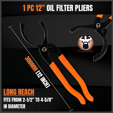 5 PCS Heavy Duty Oil Filter Wrench