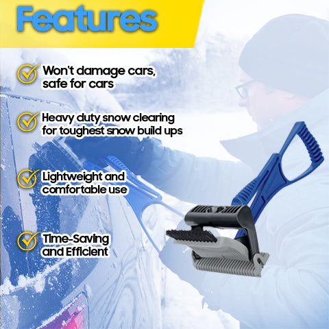 2-in-1 Heavy Duty Ice Dozer and Scraper