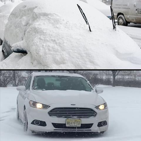 2-in-1 Heavy Duty Ice Dozer and Scraper