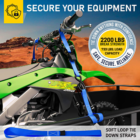 Ratchet Tie Down Straps Set
