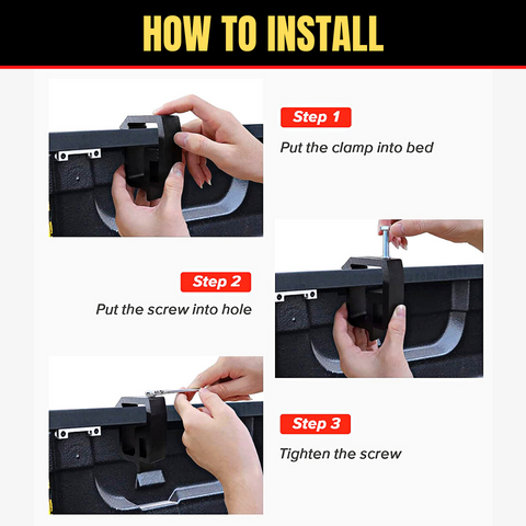 4 PCS Truck Mounting Clamps