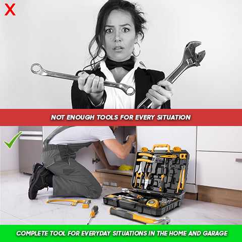 82pcs Home & Garage Tool Kit
