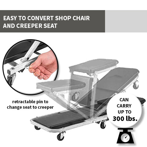 36" Convertible Creeper Seat