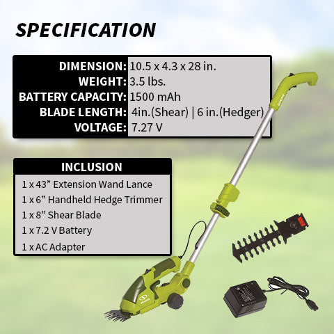 HJ605CC Cordless Grass And Hedge Trimmer