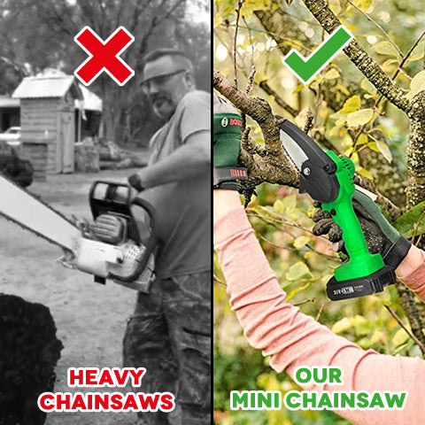 Cordless Mini Chainsaw Set