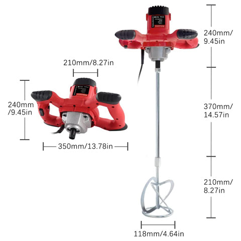 Electric Handheld Cement Mixer