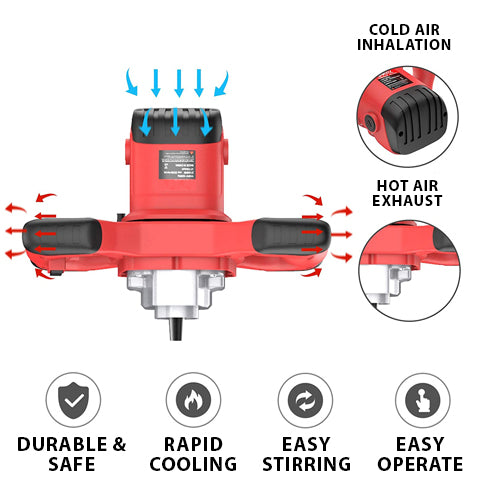 Electric Handheld Cement Mixer