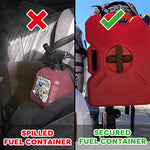 Not using a fuel mount VS using our Fuel Container Mount