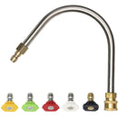 1/4 Quick Connect Gutter Cleaner w/ 5 Nozzle Tips-1