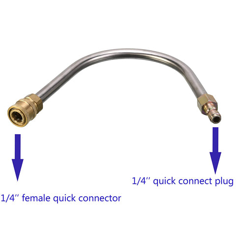 1/4 Quick Connect Gutter Cleaner w/ 5 Nozzle Tips