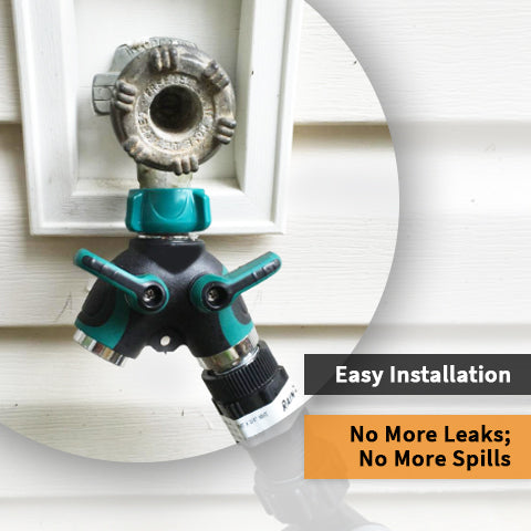 3 way garden hose splitter