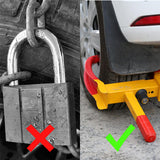 Using traditional locks on wheels vs. Using a tire claw clamp
