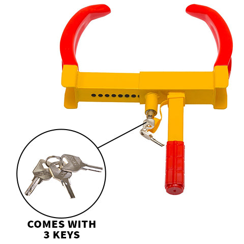 Tire Claw Clamp comes with 3 keys