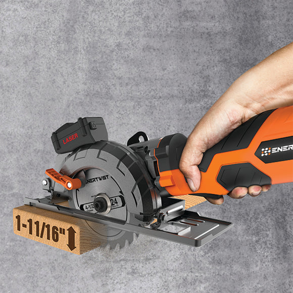 20V Cordless Circular Saw with Laser Guide