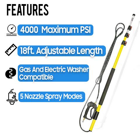 18 Ft. Fiberglass Telescoping Wand