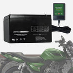 Motorcycle Battery With Smart Charger