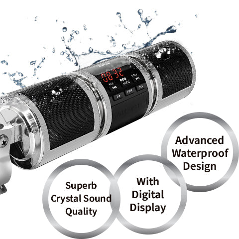 motorcycle stereo with bluetooth