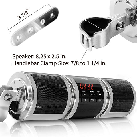 motorcycle bluetooth stereo systems