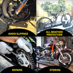 motorcycle wheel chock for garage
