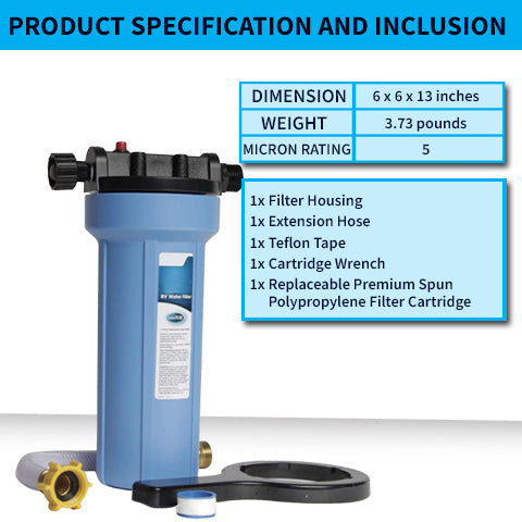 rv water filter parts