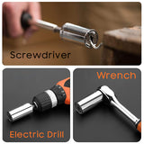 Universal Socket Wrench Grip can be used as a screwdriver, electric drill and wrench.