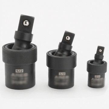 1/2", 3/8" and 1/4" Universal Joint Swivel Socket Adapter 