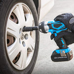 Using an impact wrench/driver with the Universal Joint Swivel Socket Adapter 