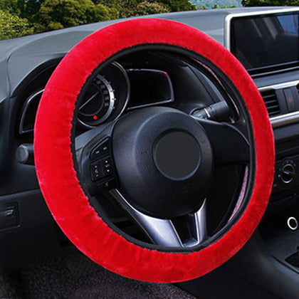 Plush Steering Wheel Cover