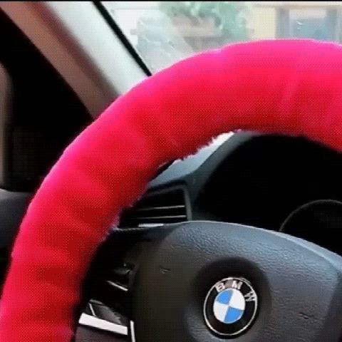 Plush Steering Wheel Cover