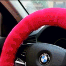 Plush Steering Wheel Cover-2