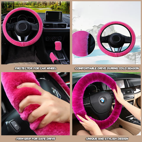 Plush Steering Wheel Cover