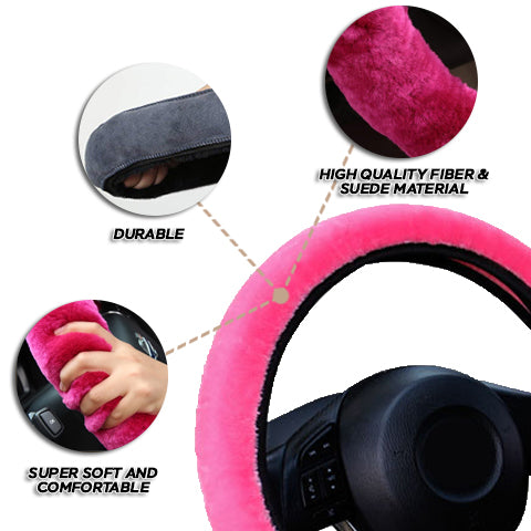 Plush Steering Wheel Cover