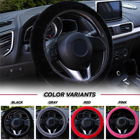 Plush Steering Wheel Cover